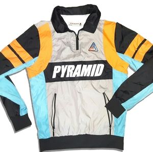 Black Pyramid Windbreaker Pullover